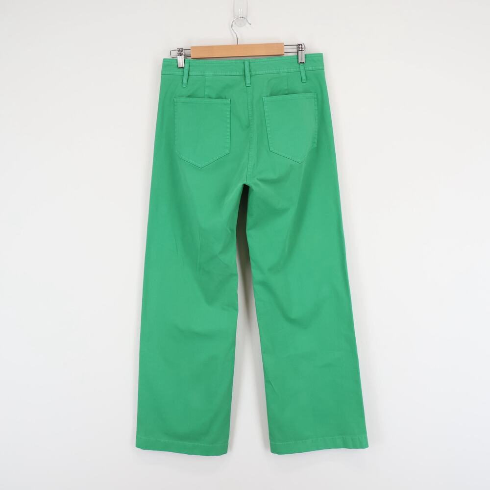J.Crew Wide Leg Trouser Chino Summer Yard Green Size 29 NWT - Picture 6 of 9